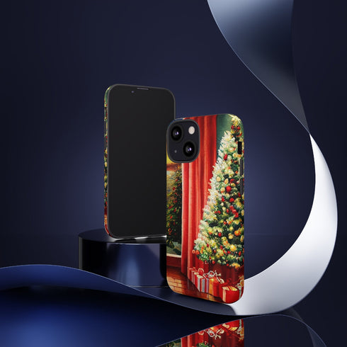Christmas Tree in Cozy Holiday Home - Impact Resistant Phone Case